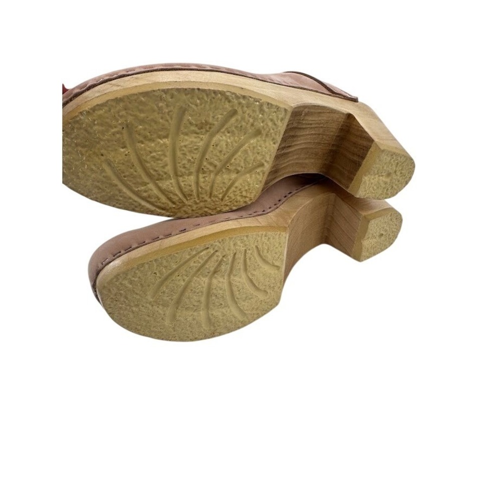 No.6 Store Old School Clogs Mid Heel in Blush Pink EU 43 Slip on Mule - Picture 10 of 11
